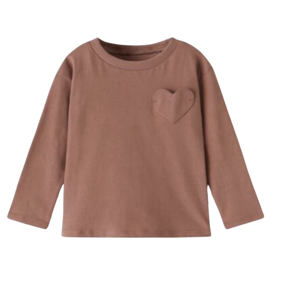 Zara Kids mauve Heart Pocket long sleeve top size 2-3 years excellent condition